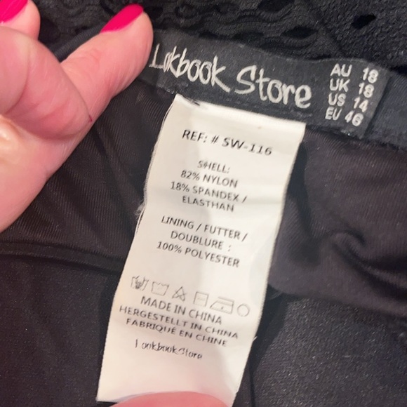 Look book Store ladies mesh strapless one piece bathing suit size US 14 - Picture 7 of 7